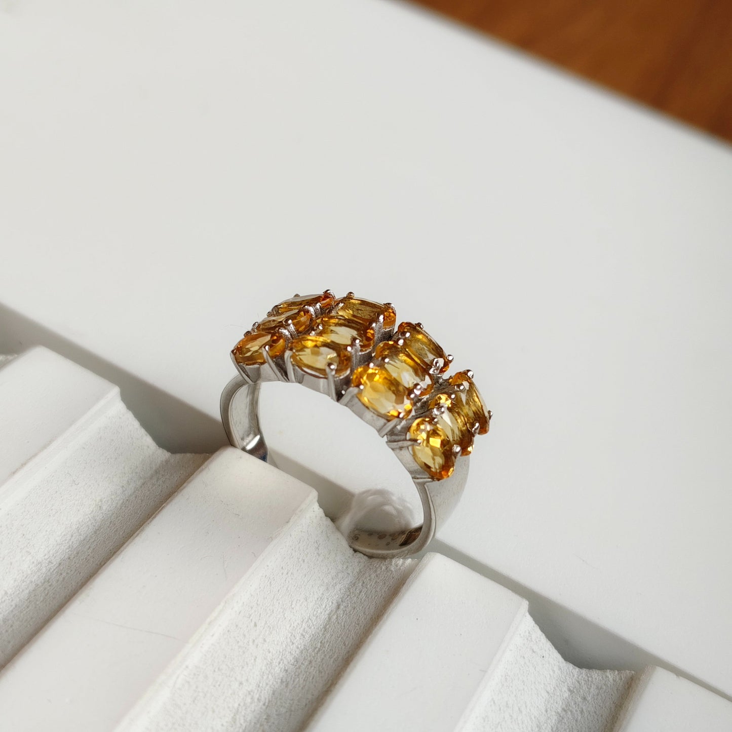 Clustered Citrine Nest Ring
