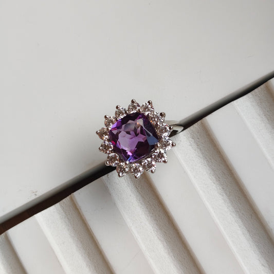 Bloom Royale Amethyst Statement Ring