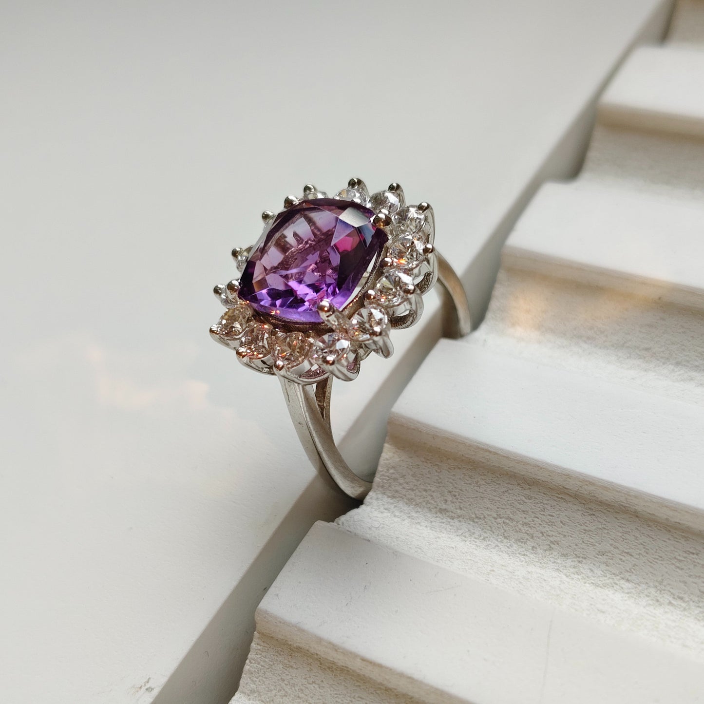 Bloom Royale Amethyst Statement Ring