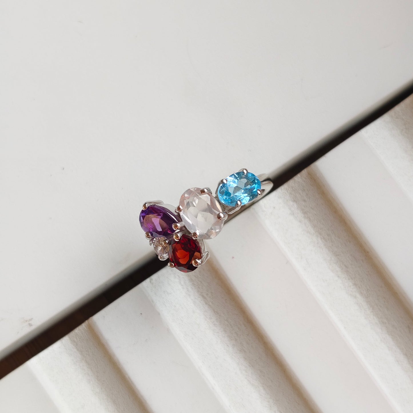 Rose Crush Natural Gemstone Ring
