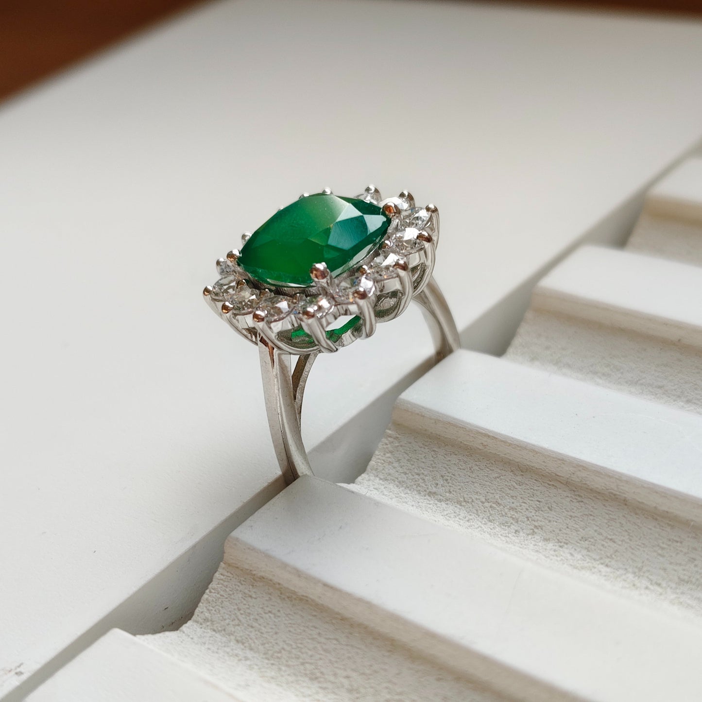 Bloom Royale Green Onyx Statement Ring