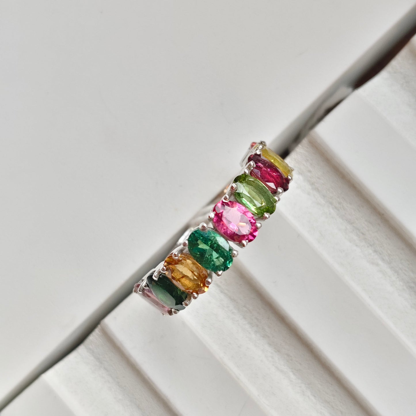 Graceful Curve Tourmaline Ring