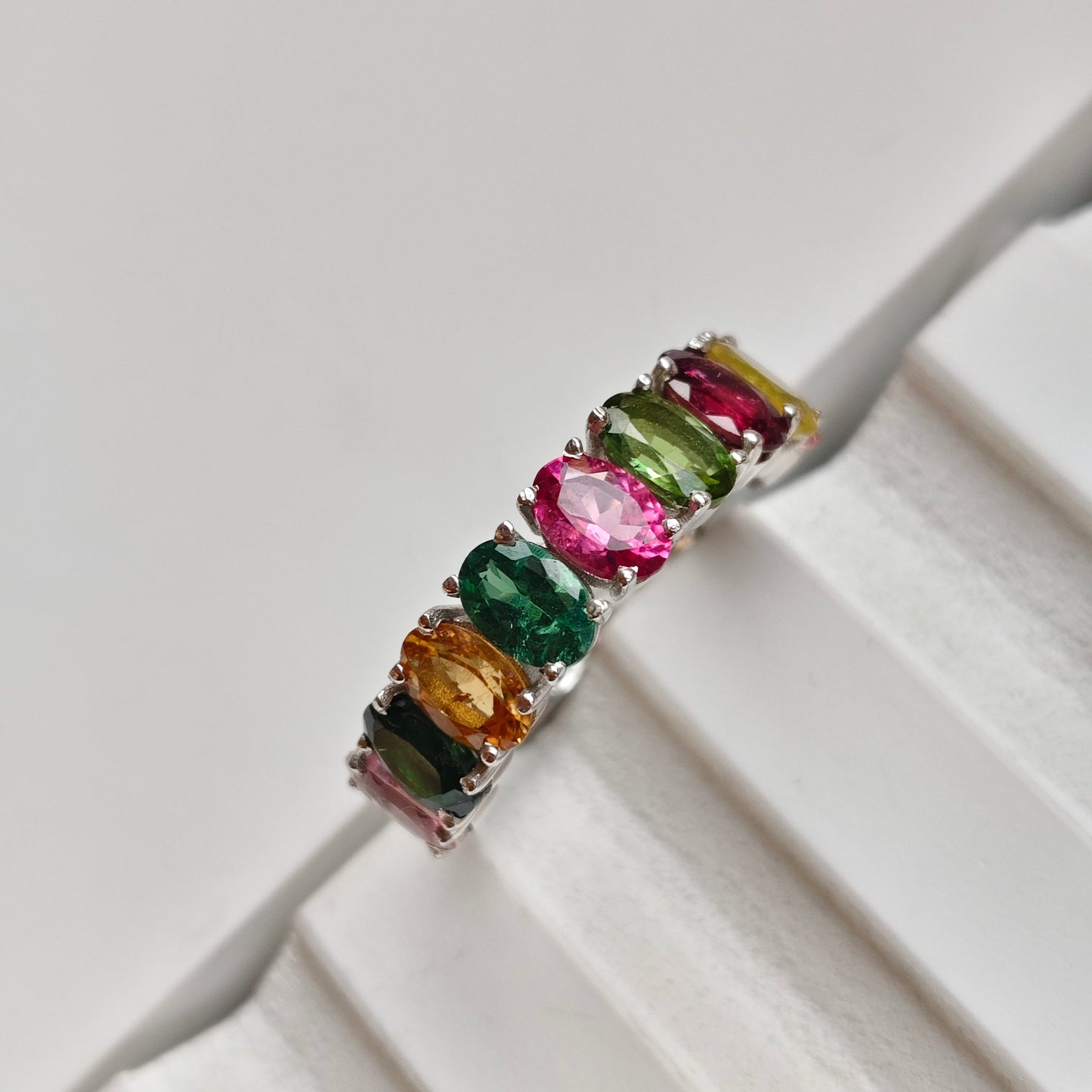 Graceful Curve Tourmaline Ring