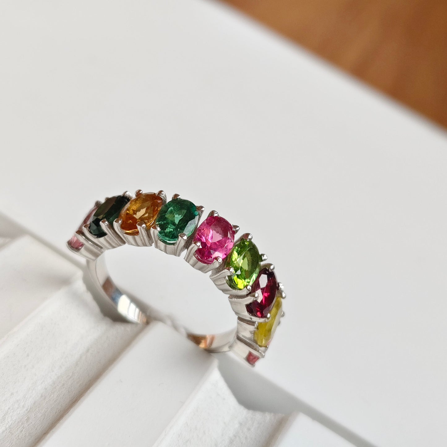 Graceful Curve Tourmaline Ring