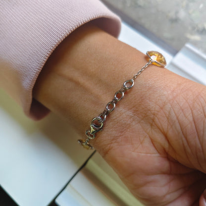 Prism Play Multi gemstone silver Bracelet