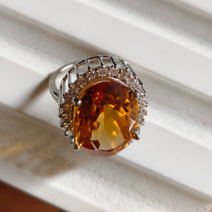9 Carats Natural Citrine Ring