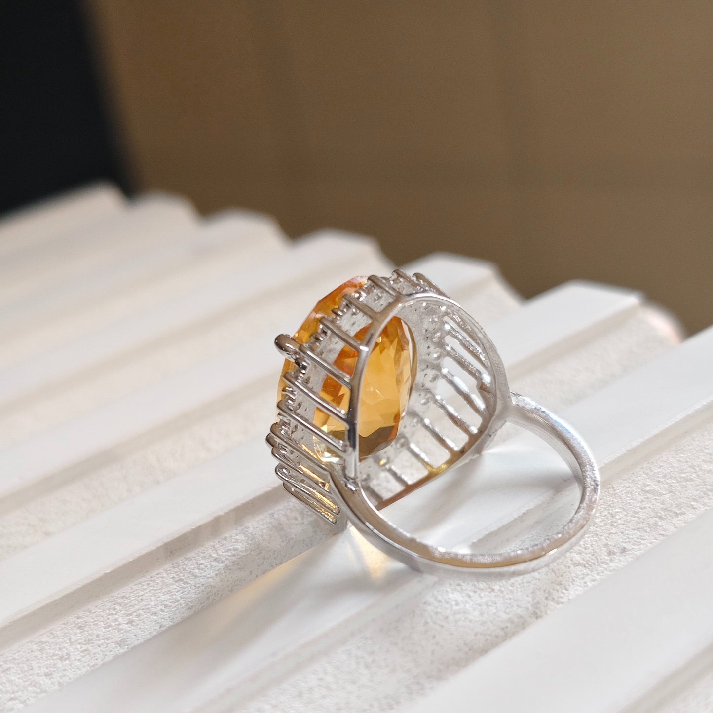 9 Carats Natural Citrine Ring