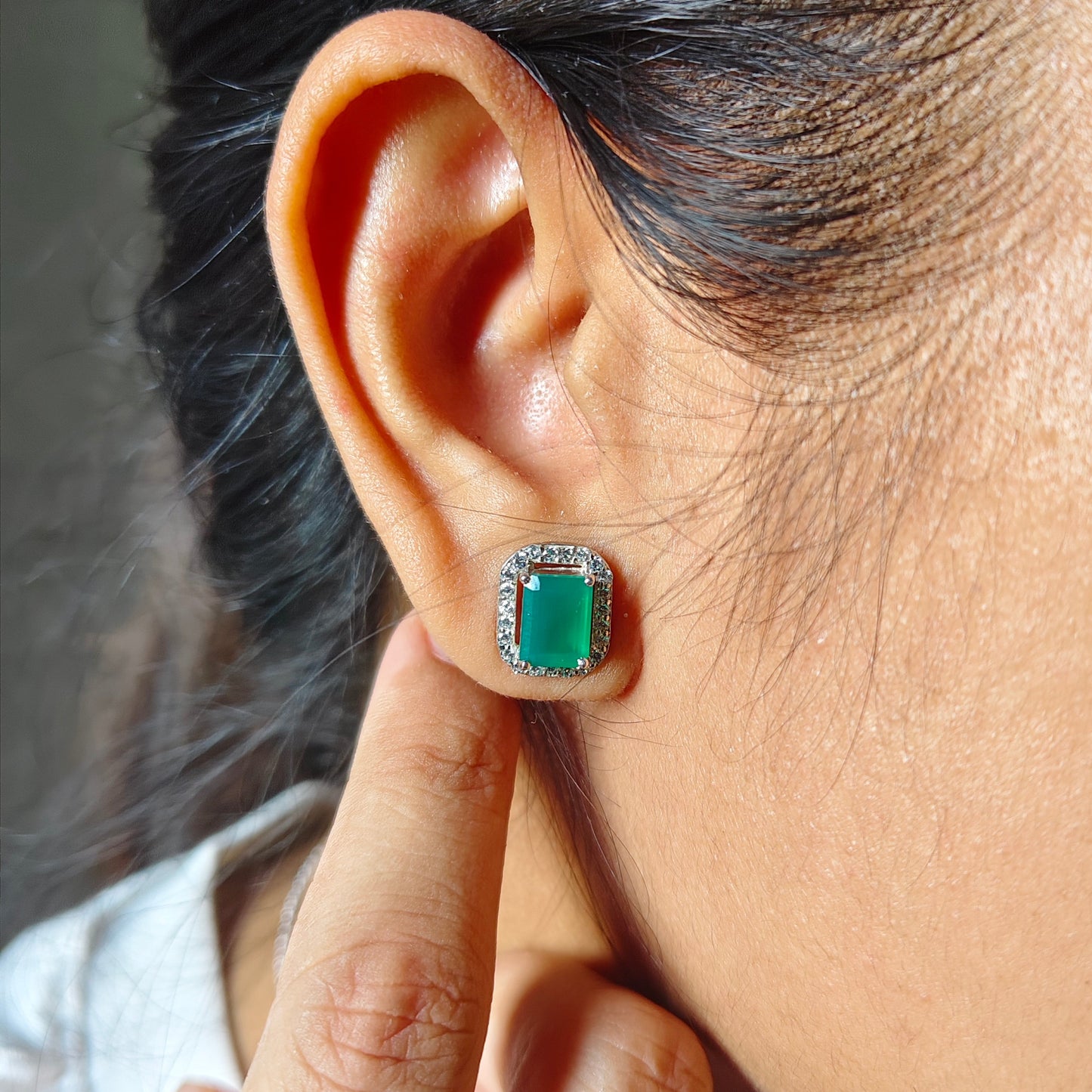 Cherished Charm Natural Green Onyx Set