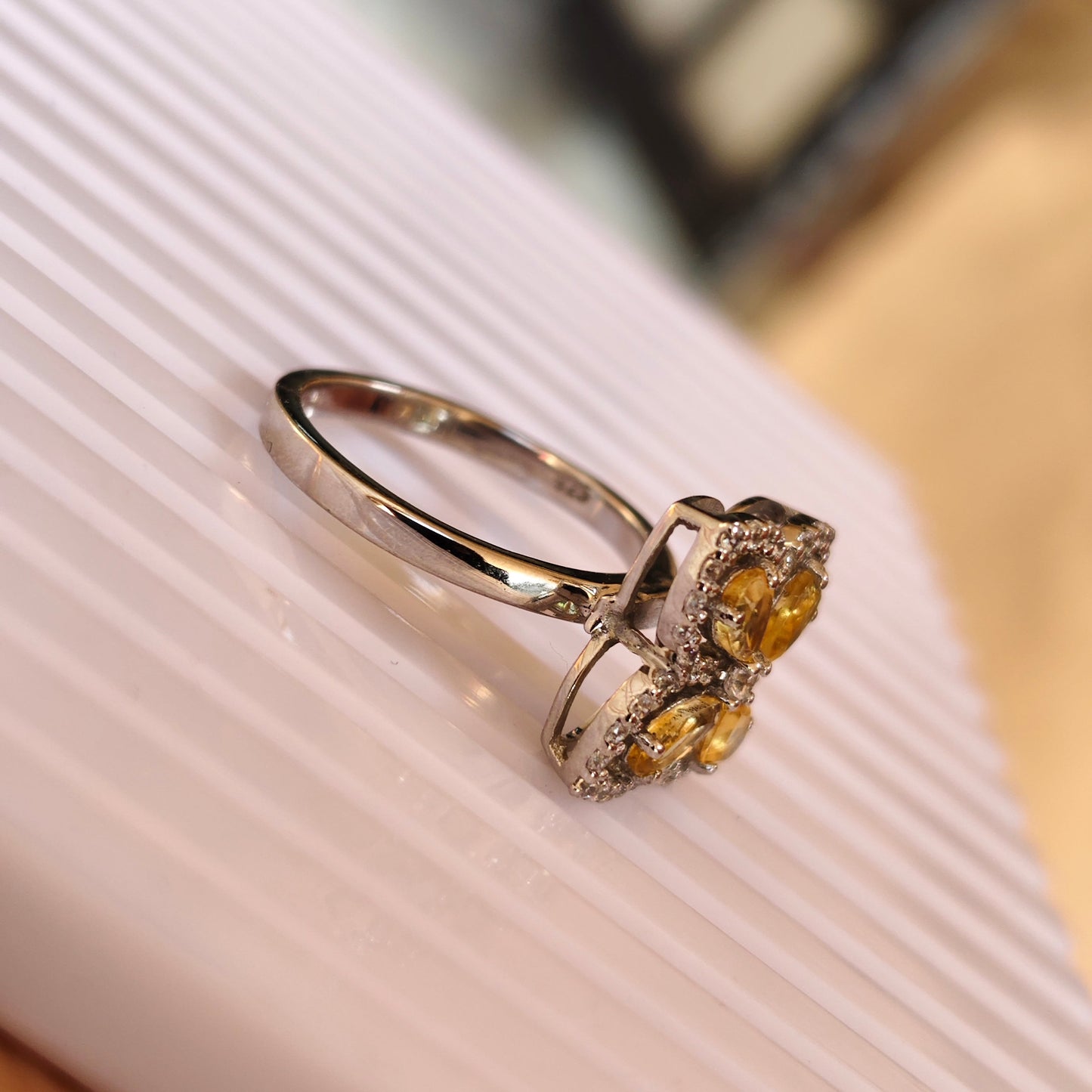 Glamour Fiesta Natural Citrine Sterling Silver Set