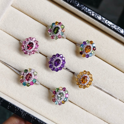 Bloom Grace Multi Tourmaline Ring