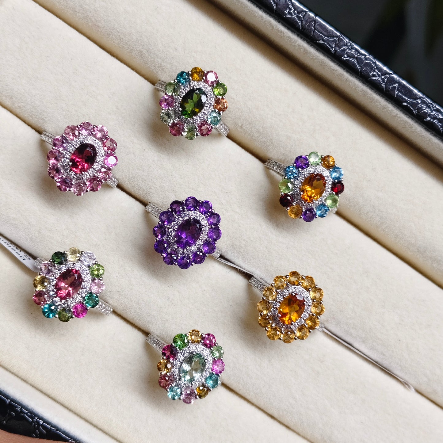 Bloom Grace Multi Tourmaline Ring
