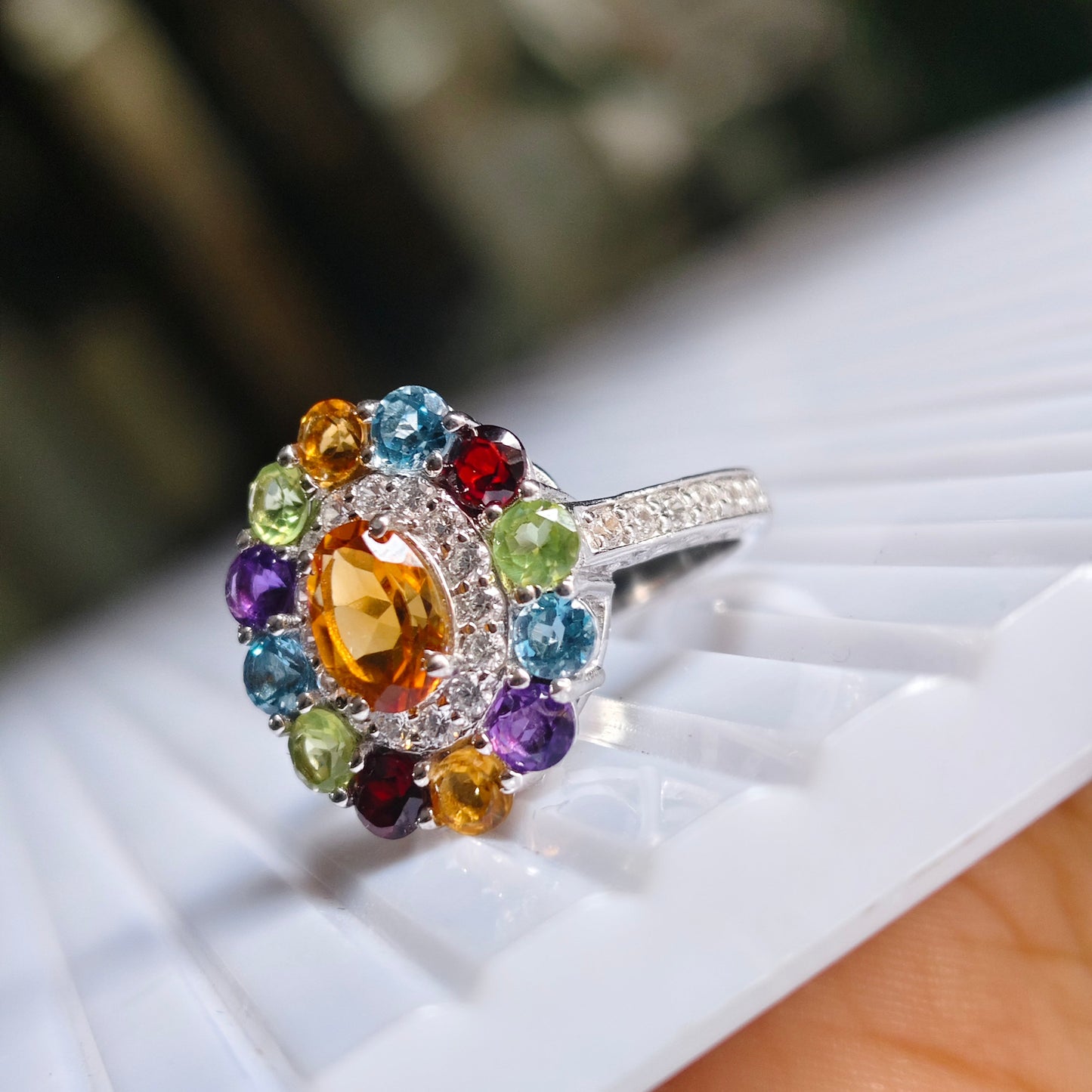 Bloom Grace Multi Tourmaline Ring