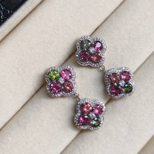 Blossom Bliss Multi Tourmaline Earrings