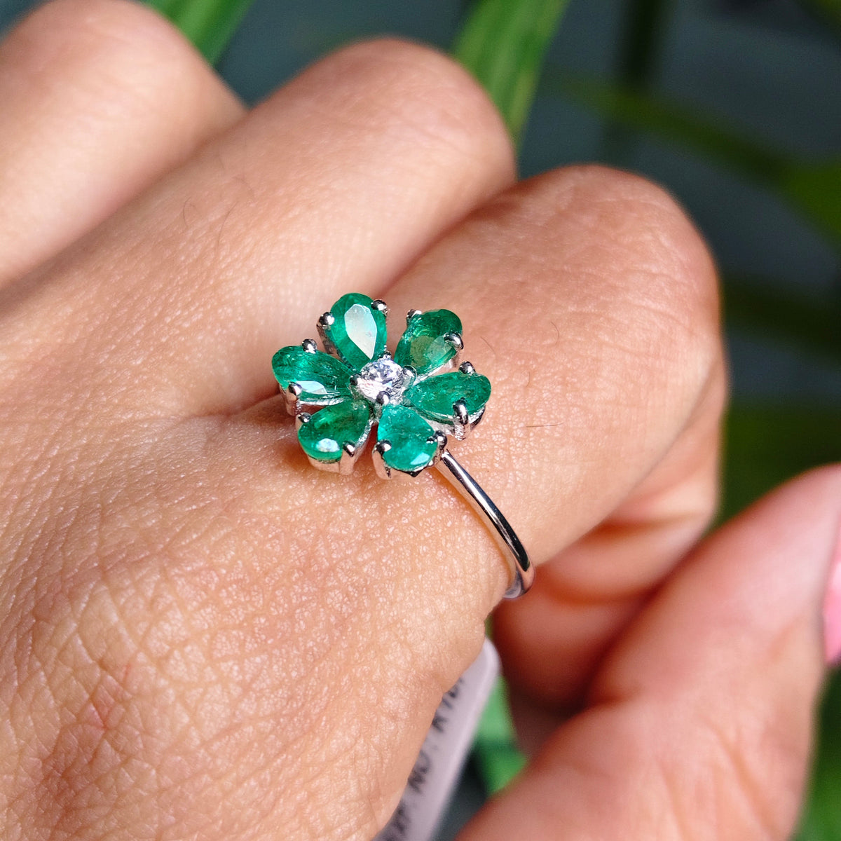 'Bloom' Emerald Ring