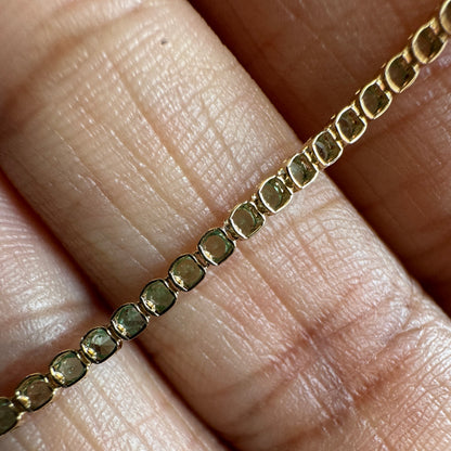 Emerald Micro Tennis Bracelet