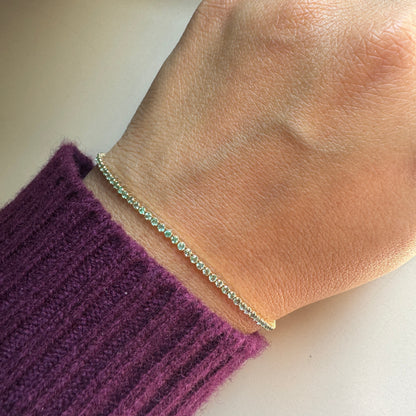 Emerald Micro Tennis Bracelet