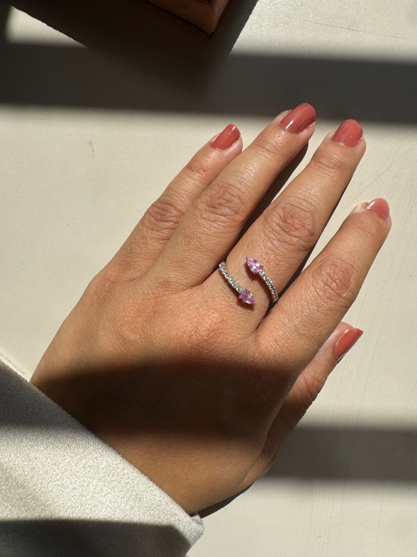 Two Of Me Pink Tourmaline 14K/18K Gold Ring