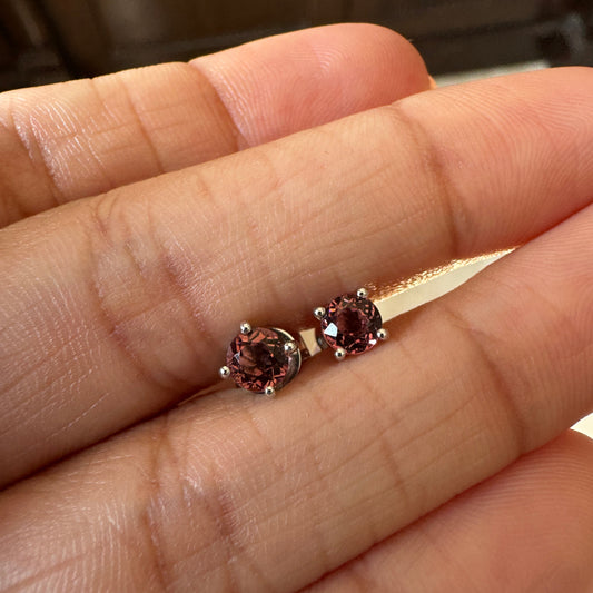 Pink Tourmaline 14K/18K Gold Studs