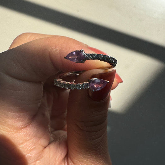 Two Of Me Pink Tourmaline 14K/18K Gold Ring