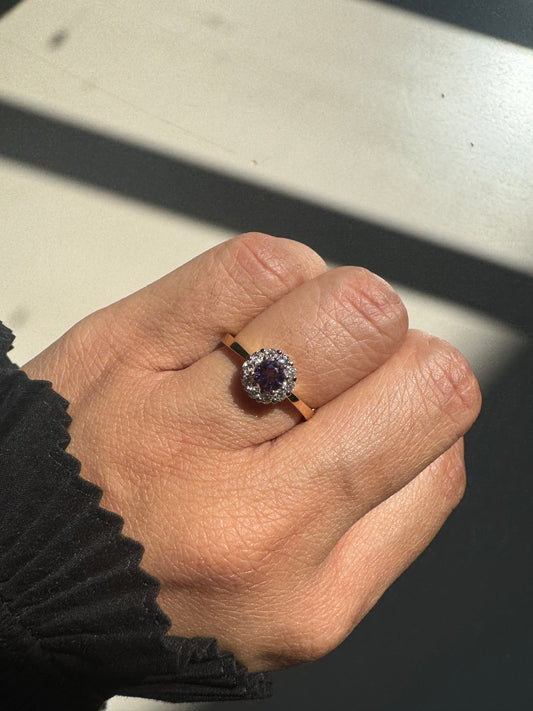 Magnolia Amethyst 14k/18k Gold Ring