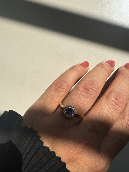 Magnolia Amethyst 14k/18k Gold Ring