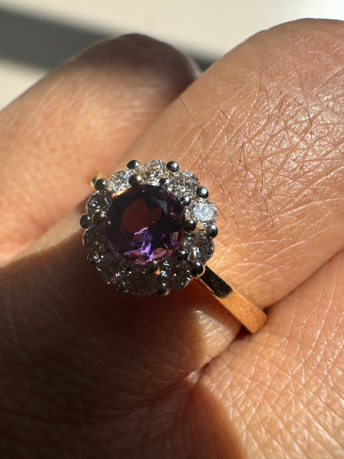 Magnolia Amethyst 14k/18k Gold Ring