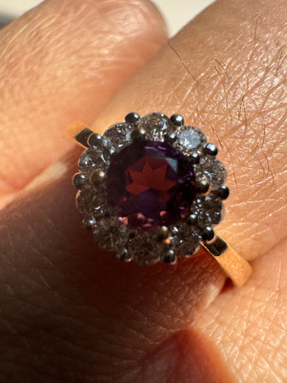 Magnolia Amethyst 14k/18k Gold Ring