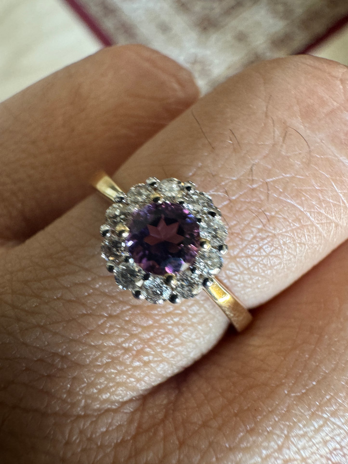 Magnolia Pink Tourmaline Gold Ring