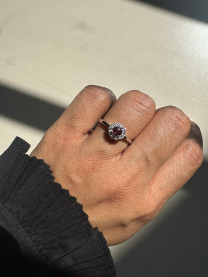 Magnolia Pink Tourmaline Gold Ring