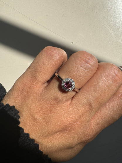 Magnolia Pink Tourmaline Gold Ring