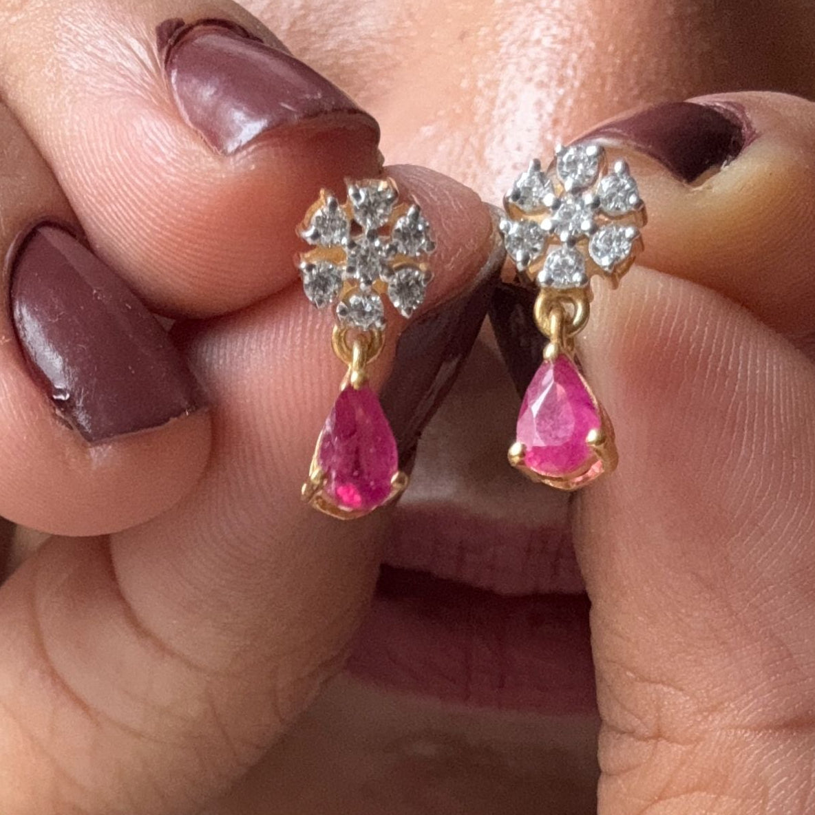 ‘Noor’ - The ruby necklace with earrings