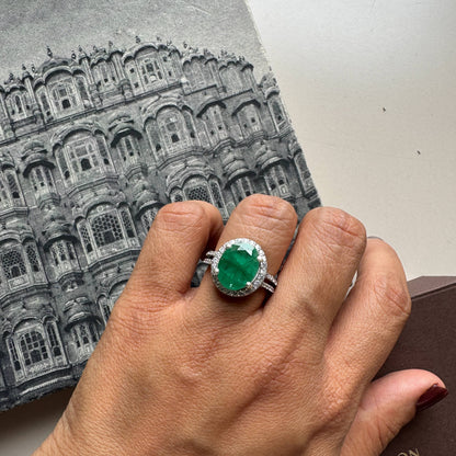 The Sacred Natural Emerald Ring