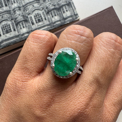 The Sacred Natural Emerald Ring