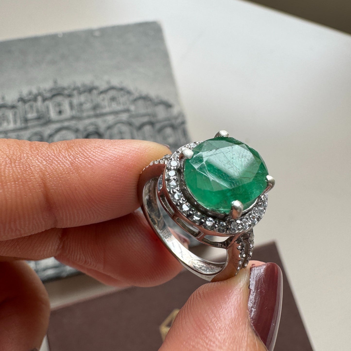 The Sacred Natural Emerald Ring
