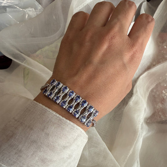 Tanzanite Trail 925 Silver bracelet