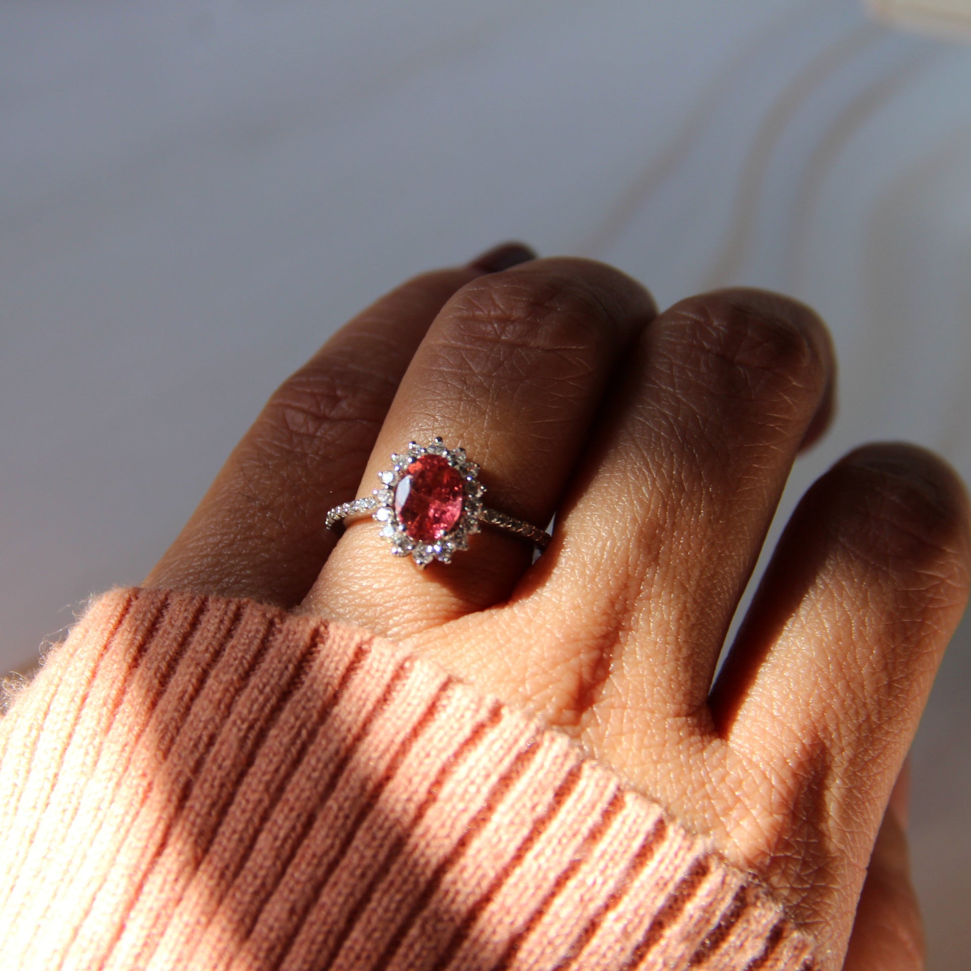 Petite Natural Pink Tourmaline Ring – The Jaipur Tradition