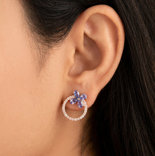 'Guiding Star' Natural Tanzanite Earrings