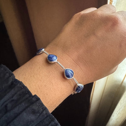 Celestia Natural Lapis Bracelet