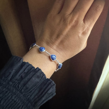 Celestia Natural Lapis Bracelet