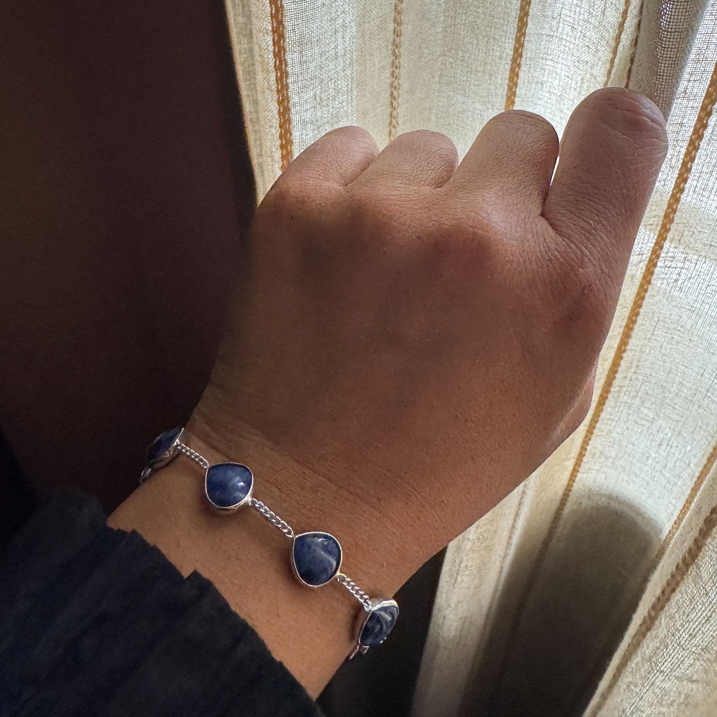 Celestia Natural Lapis Bracelet