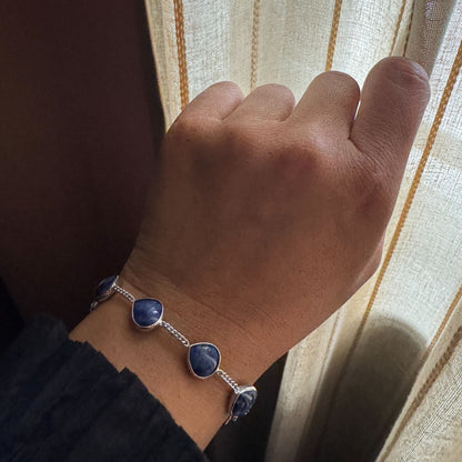 Celestia Natural Lapis Bracelet