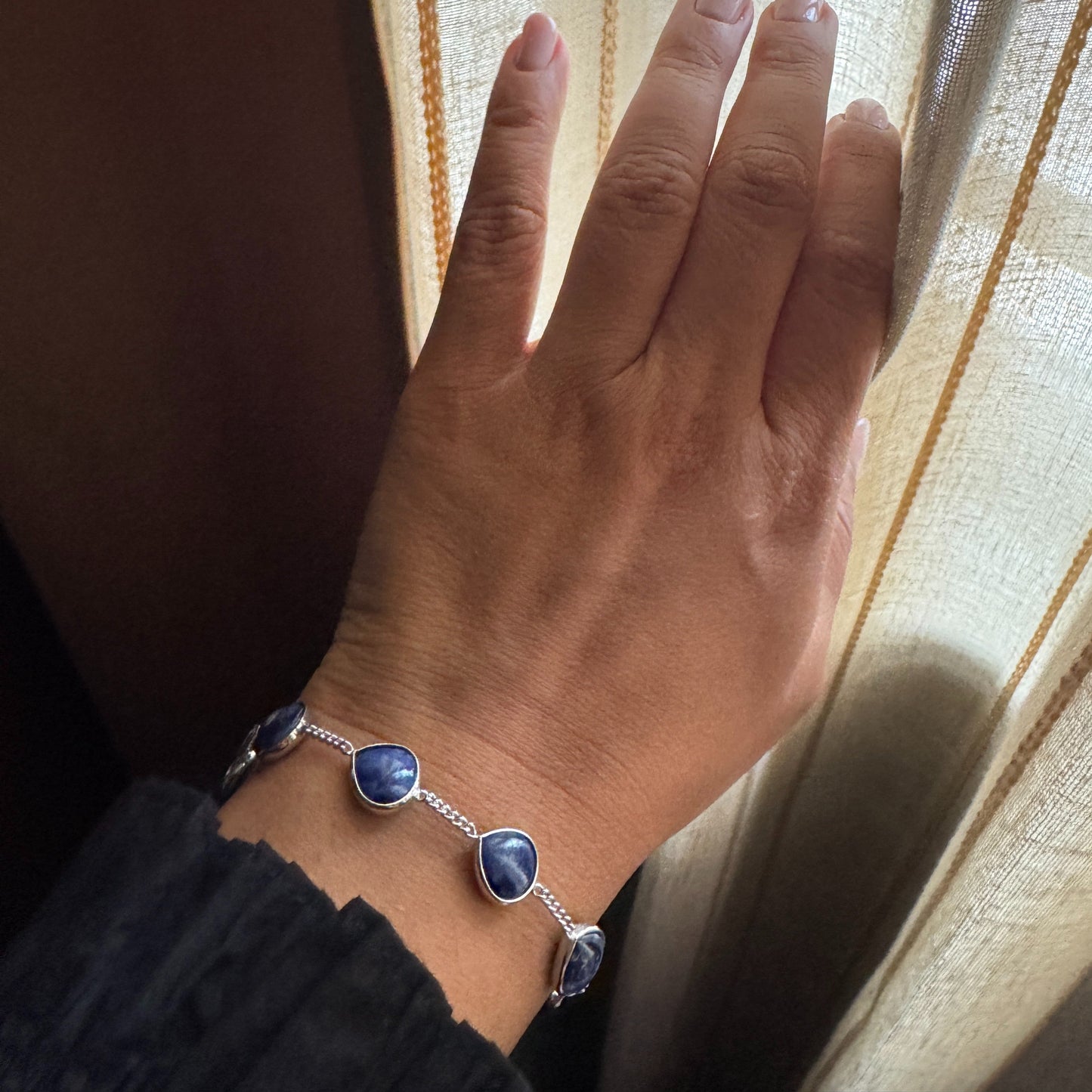 Celestia Natural Lapis Bracelet