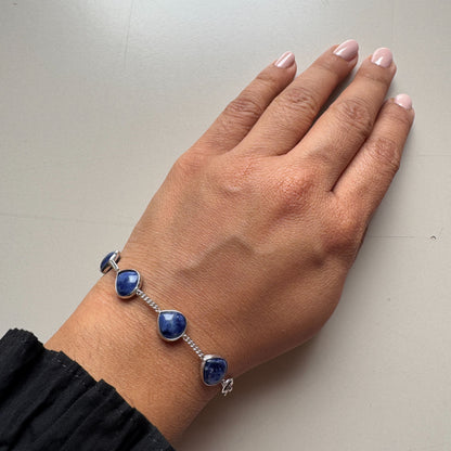 Celestia Natural Lapis Bracelet