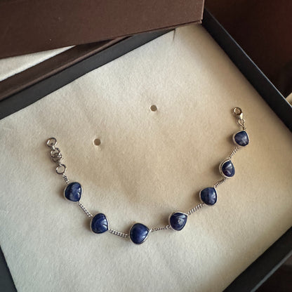 Celestia Natural Lapis Bracelet