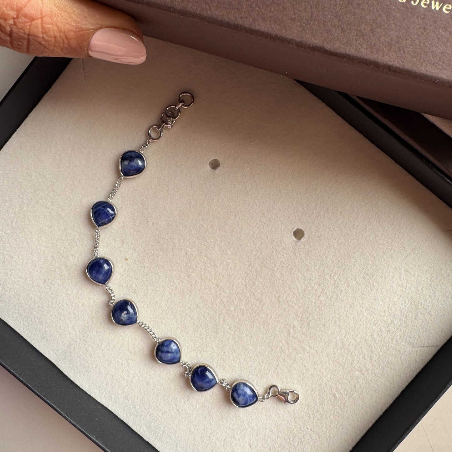 Celestia Natural Lapis Bracelet