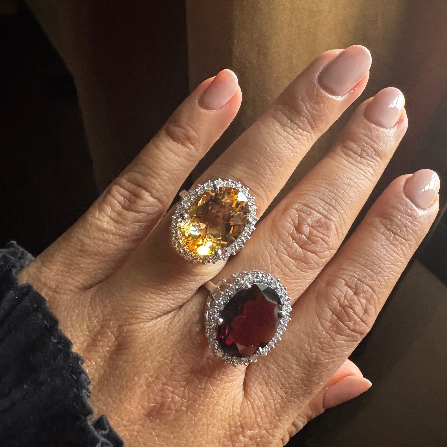 9 Carats Natural Citrine Ring