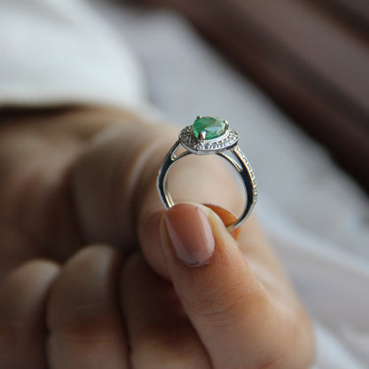 Pear Of Joy Natural Emerald Ring
