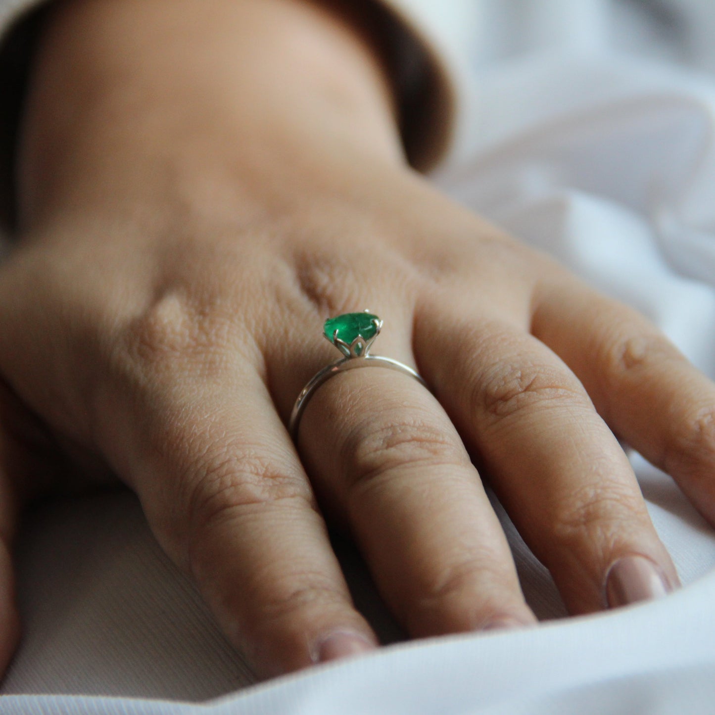 Heart of Eden Emerald Ring