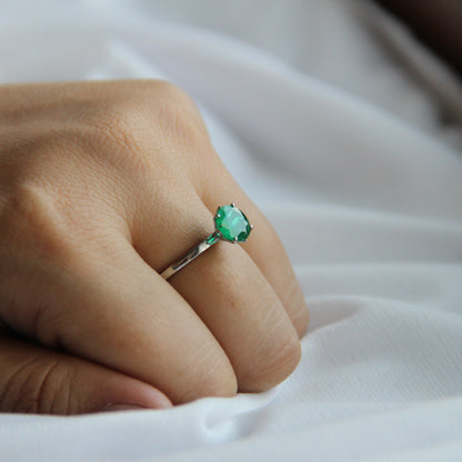 Heart of Eden Emerald Ring