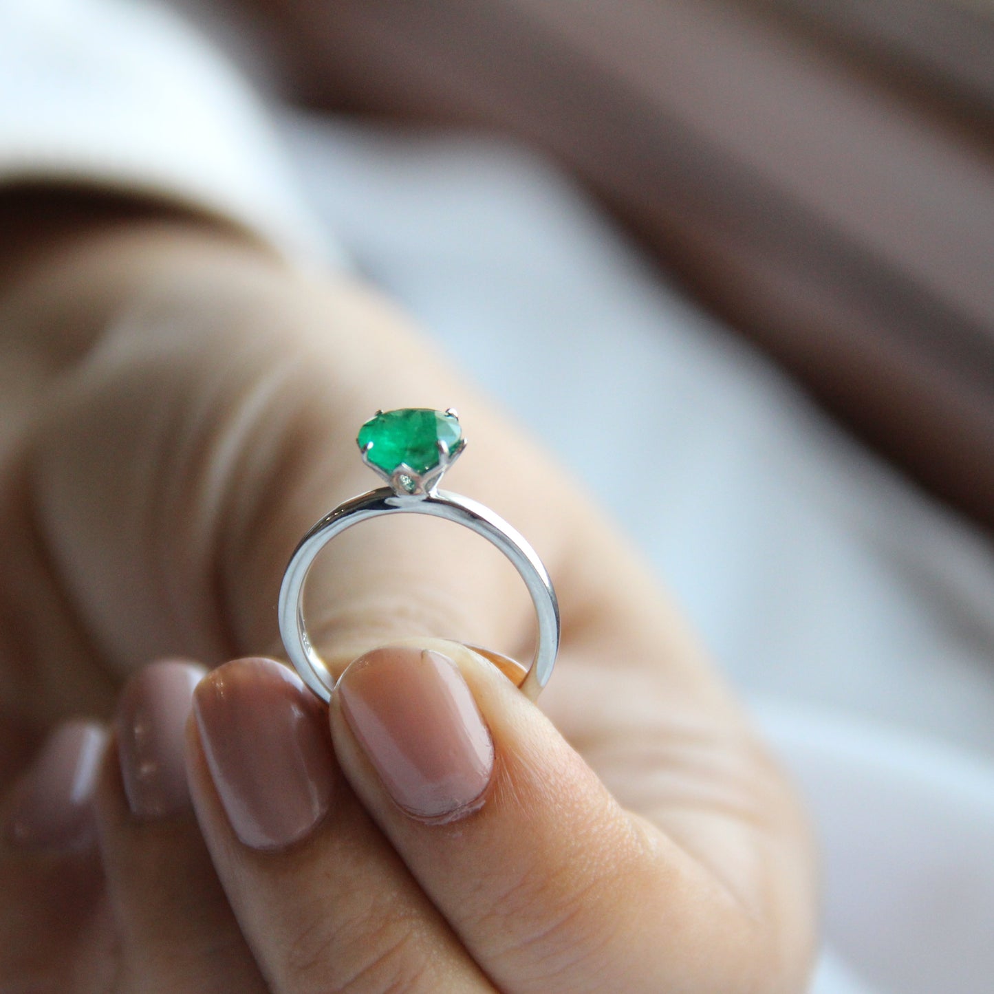 Heart of Eden Emerald Ring